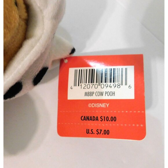Disney Store Winnie The Pooh Cow Plush Doll Stuffed Toy Tags - Picture 7 of 7